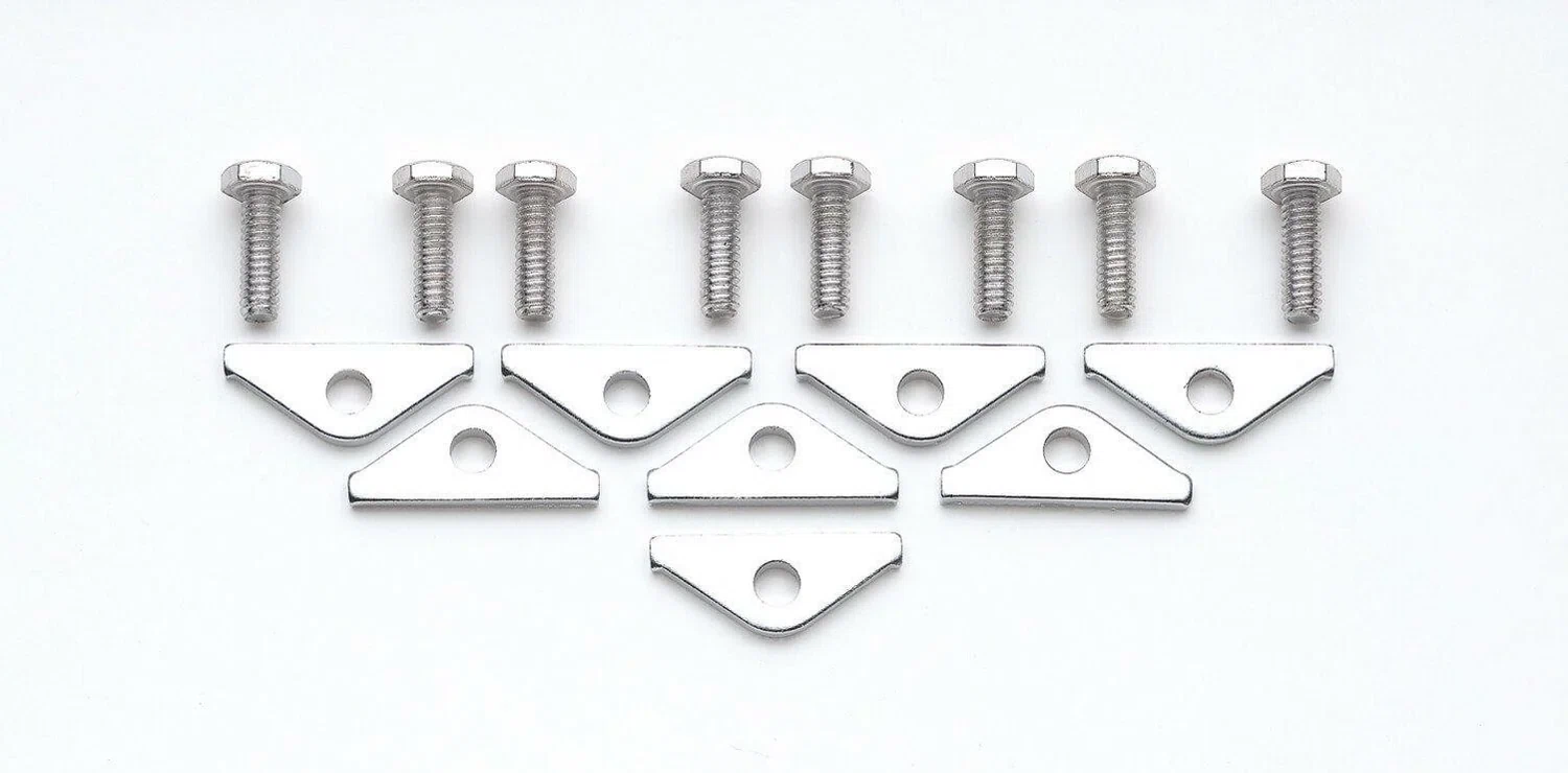 Mr. Gasket Chrome Valve Covers Clamps & Bolts - Chrome - 9887